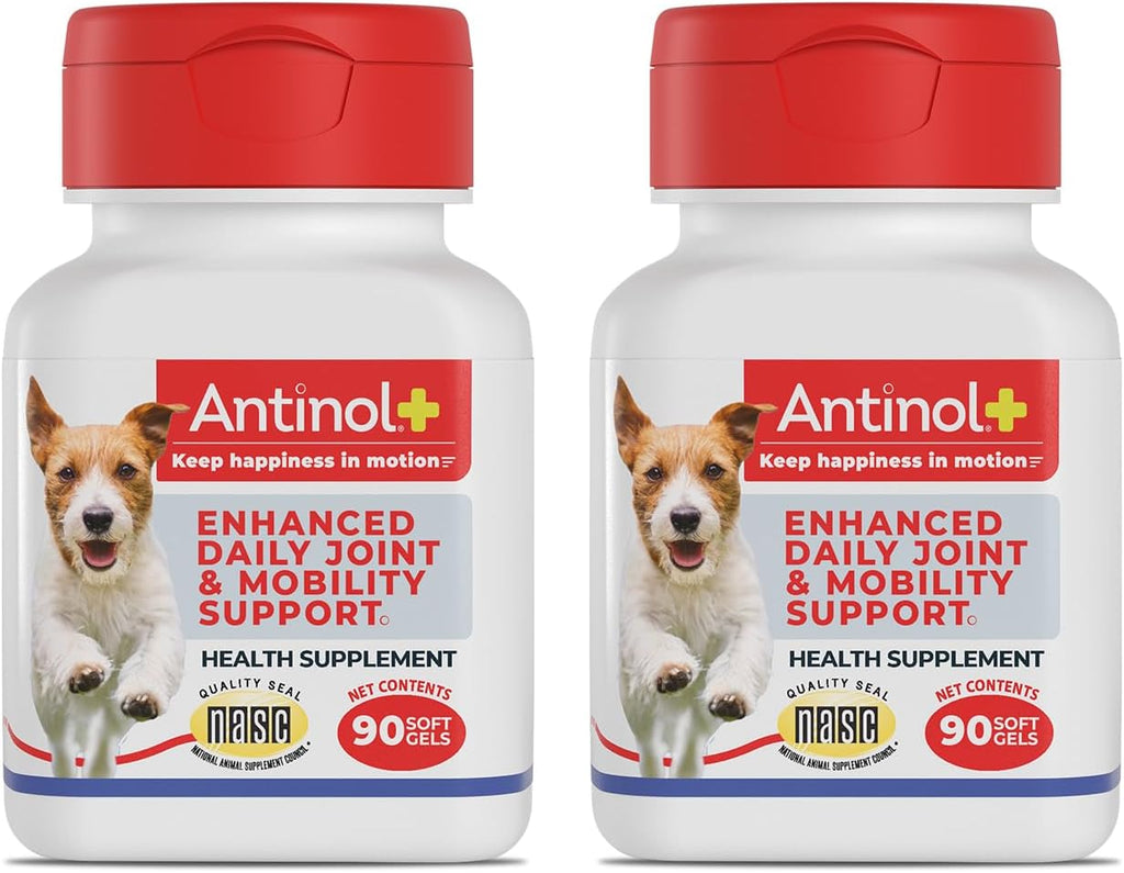 Antinol Plus, Mobility, Hip, and Joint Supplement for Dogs, Green-Lipped Mussels and Krill Oil - Dog Joint Supplement, Better and Faster Than Glucosamine and Chondroitin, 120 Soft Gels - Image 13