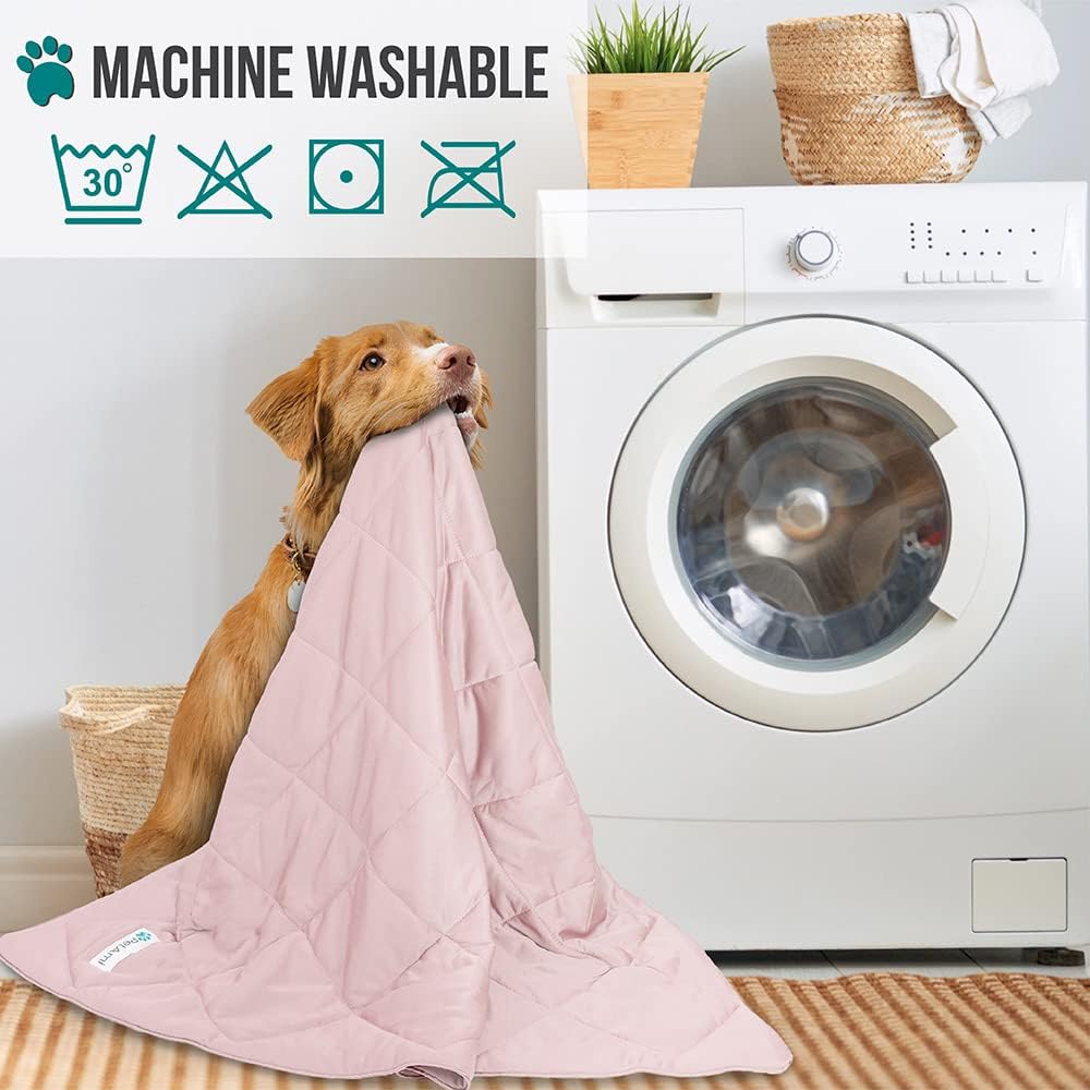 PetAmi Premium Cooling Dog Blanket | Lightweight Fluffy Pet Throw Blanket Bed Cover for Dogs, Cat, Puppies | Pet Blanket Furniture Protector Couch Sofa | Reversible Fuzzy Cozy | 24x32, Light Grey - Image 14