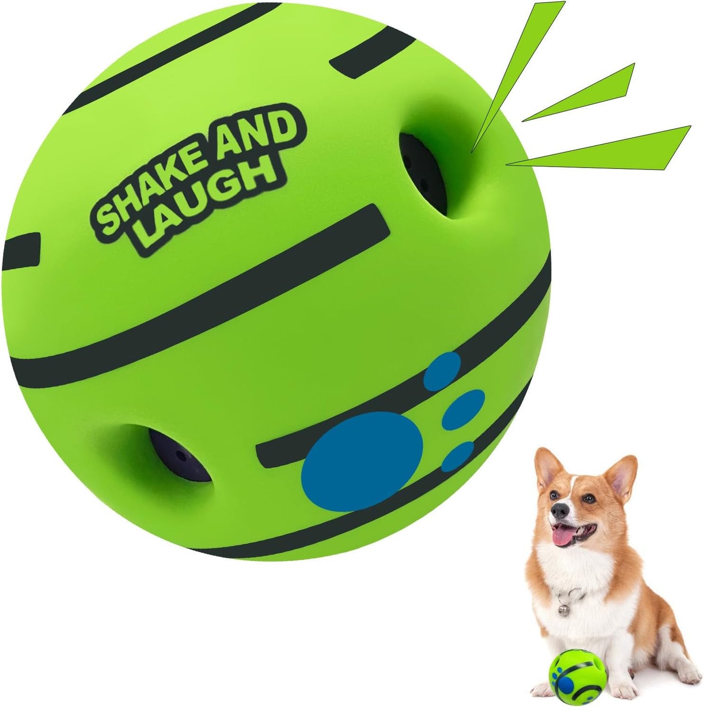 Dog Toys Ball, Interactive, M, 3.46 in (8.8 cm) | Shaking with Gibbering Sound, For Training & Herding - Image 9