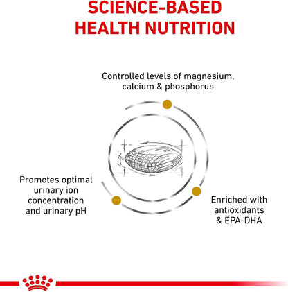 Royal Canin prescription dog food urinary formula close up