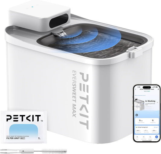 Petkit Eversweet Max Cordless Cat Water Fountain front view white