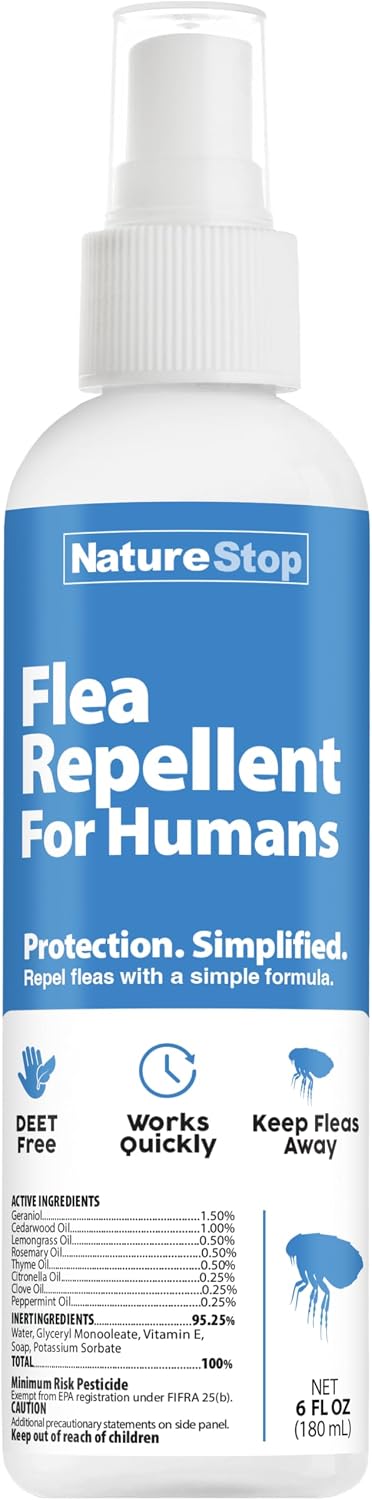 NatureStop authentic American flea repellent for home and outdoor application