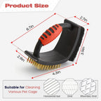 Triangular head design of the QBLEEV birdcage poop off scrub brush