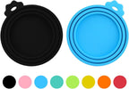 2 Pack Pet Food Can Covers, Silicone Universal Can Lids for Dog & Cat Food, BPA Free, One Fit Most Standard Size Food Cans Green/Blue - Image 10