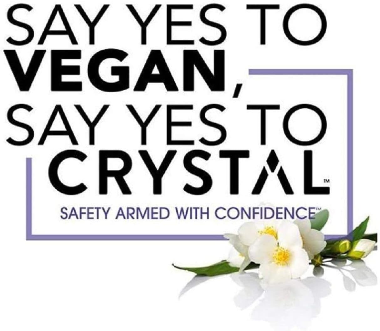 Aluminum-free unscented crystal deodorant stick for natural body odor protection.