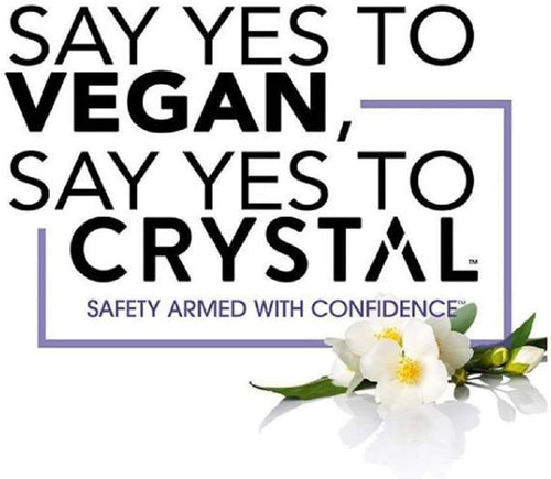 Aluminum-free unscented crystal deodorant stick for natural body odor protection.