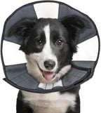 ZenPet Pet Recovery Cone E-Collar for Dogs and Cats - Always Use with Your Pet's Everyday Collar - Comfortable Soft Collar is Adjustable for a Secure and Custom Fit (Medium) - Image 9