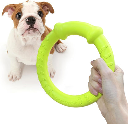 LaRoo Dog Ring Toy, Durable Soft Flying Disc for Throwing Catching Grabbing, Water Floating Dog Training Fetch Ring for Medium Large Breeds, Outdoor (Green/11.8Inch) - Image 12