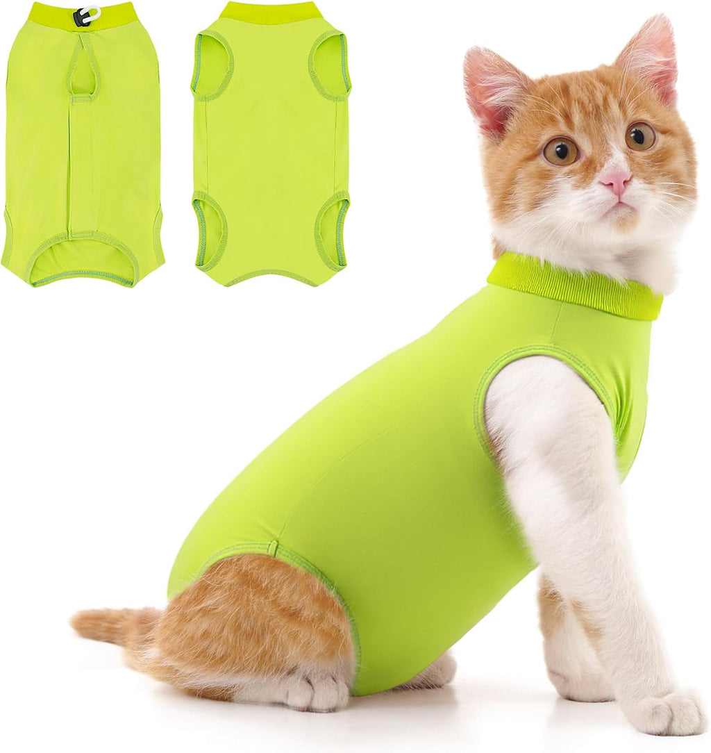 Cat Recovery Suit for Abdominal Wounds or Skin Diseases, Cat Onesie for Cats After Surgery Female Kitten Recovery Suit, Breathable E-Collar Alternative for Cats After Spay Anti Licking Wounds - Image 13