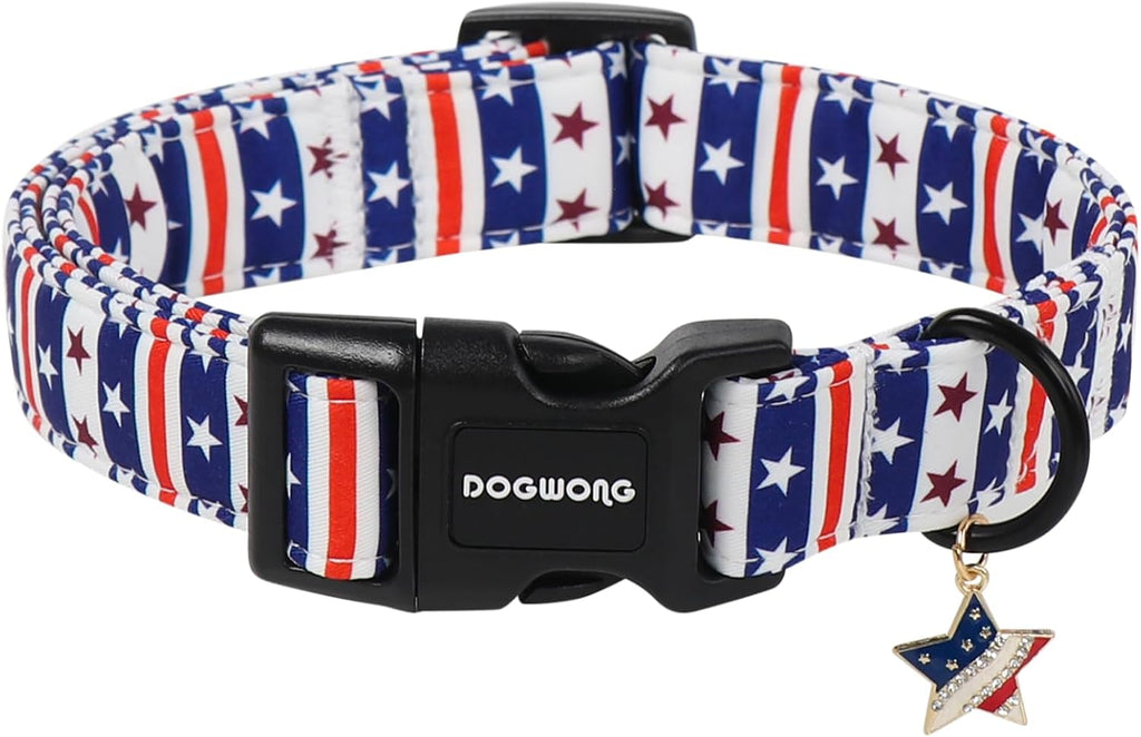 Pink checked collar for puppies and small breed dogs