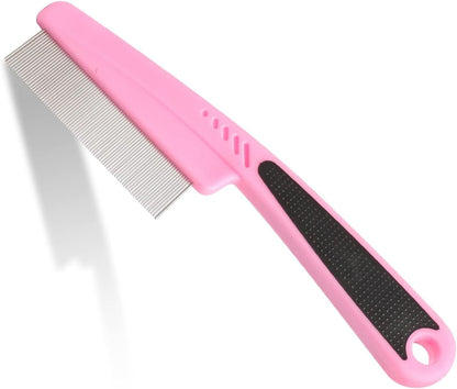 Detailed view of fine tooth spacing on Dianzhu pet flea comb