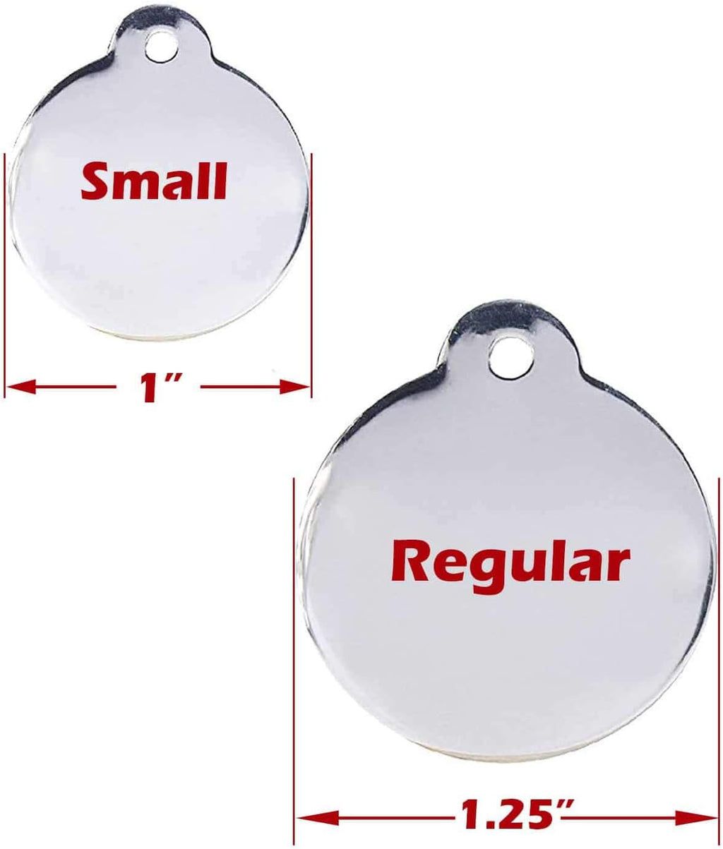 Small size premium laser engraved pet identity tag for kittens and puppies