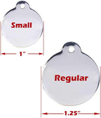 Small size premium laser engraved pet identity tag for kittens and puppies