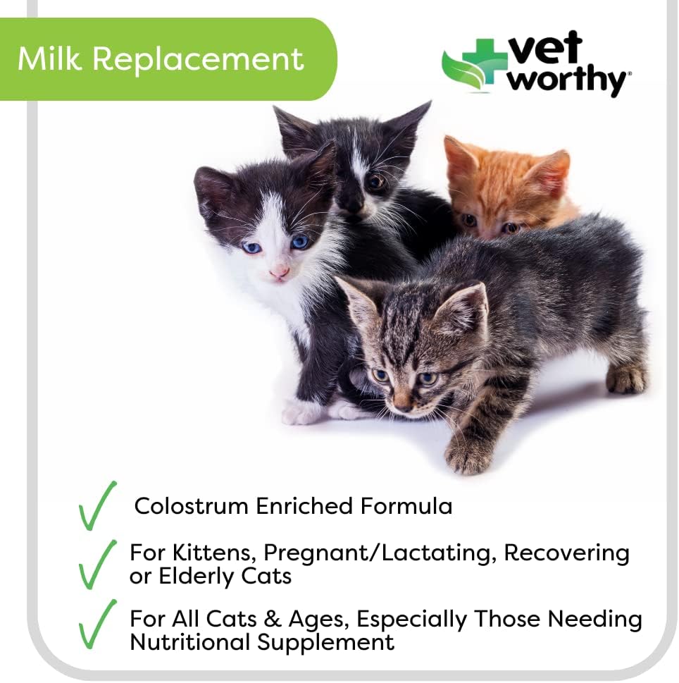 Vet Worthy cat milk formula replacer packaging details