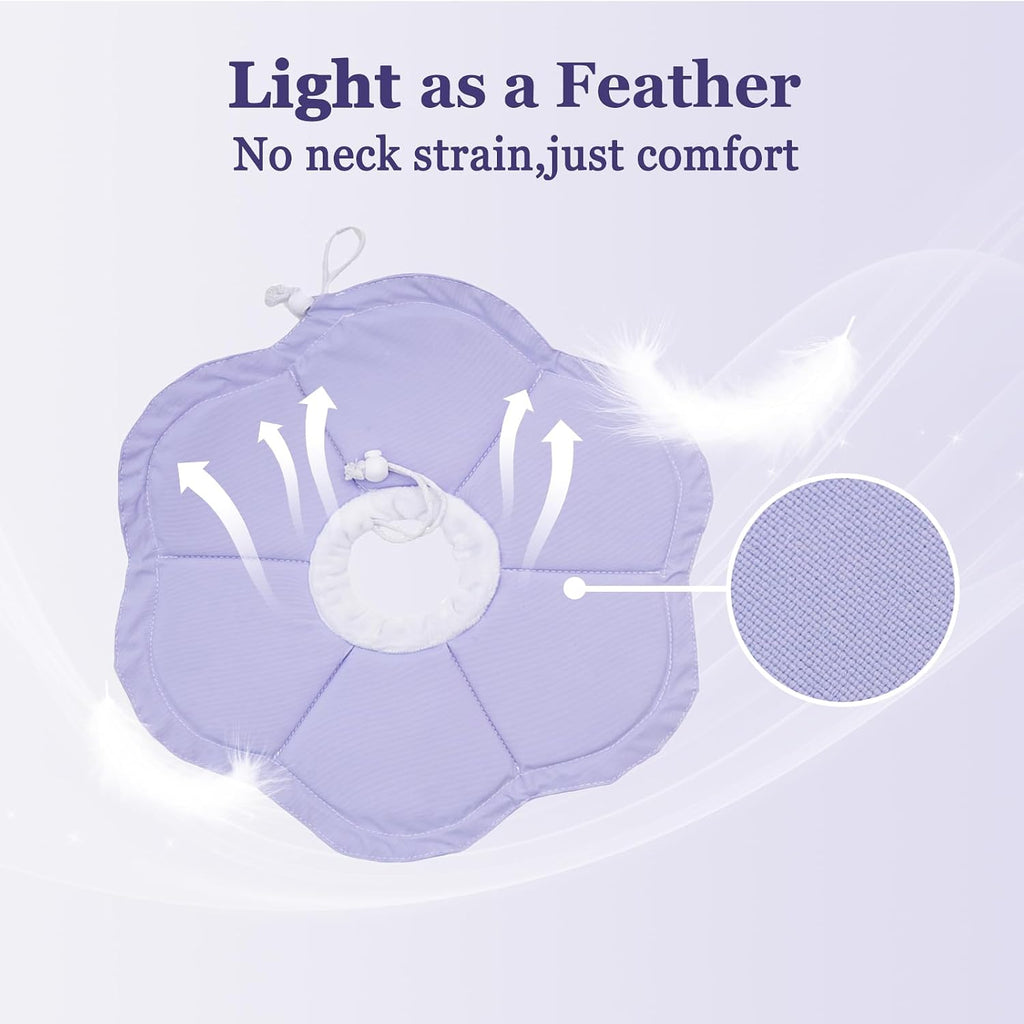 Waterproof breathable material close up of soft cat collar