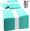 AIMIDODO Cat Litter Pail Liner Refills Bags 8 Pack front view showing green replacement rolls.
