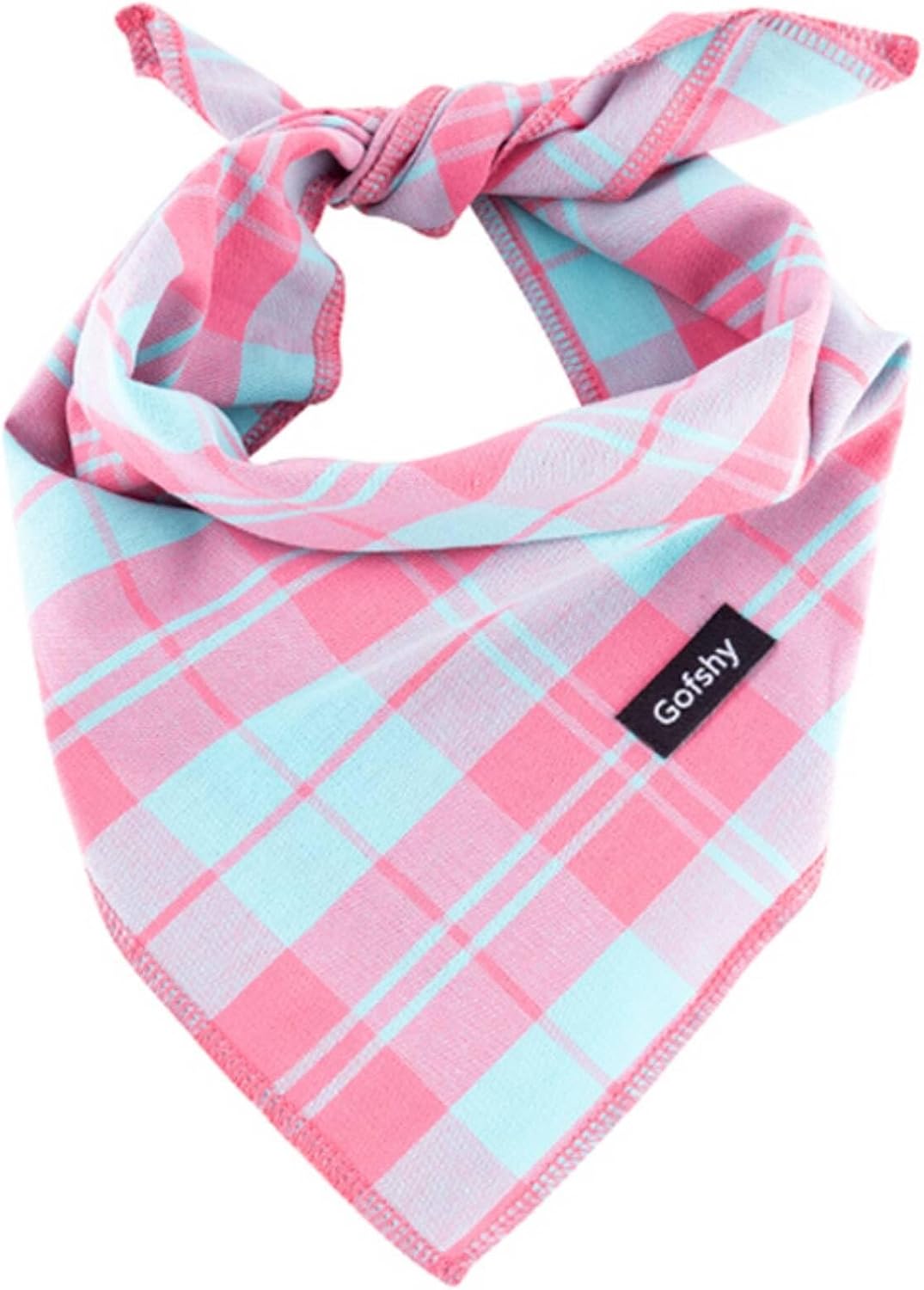 Gofshy breathable cotton dog scarf accessory for medium and large pet breeds