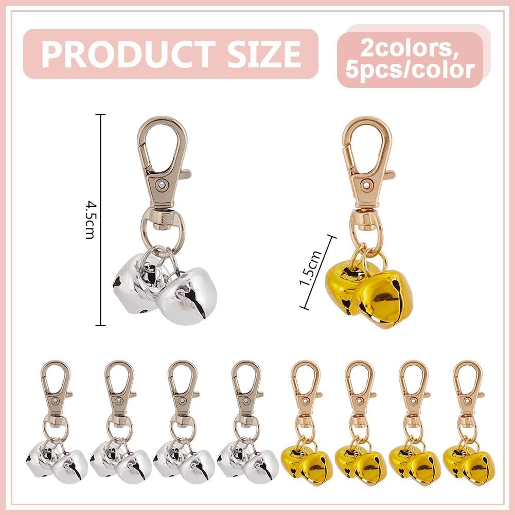 Delorigin 10 piece enamel flower charm set for dogs and cats