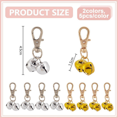 Delorigin 10 piece enamel flower charm set for dogs and cats