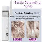 Rechargeable 2 in 1 lice brush with digital display for cats