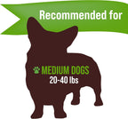 Buck Bone Organics medium dog chews packaging details