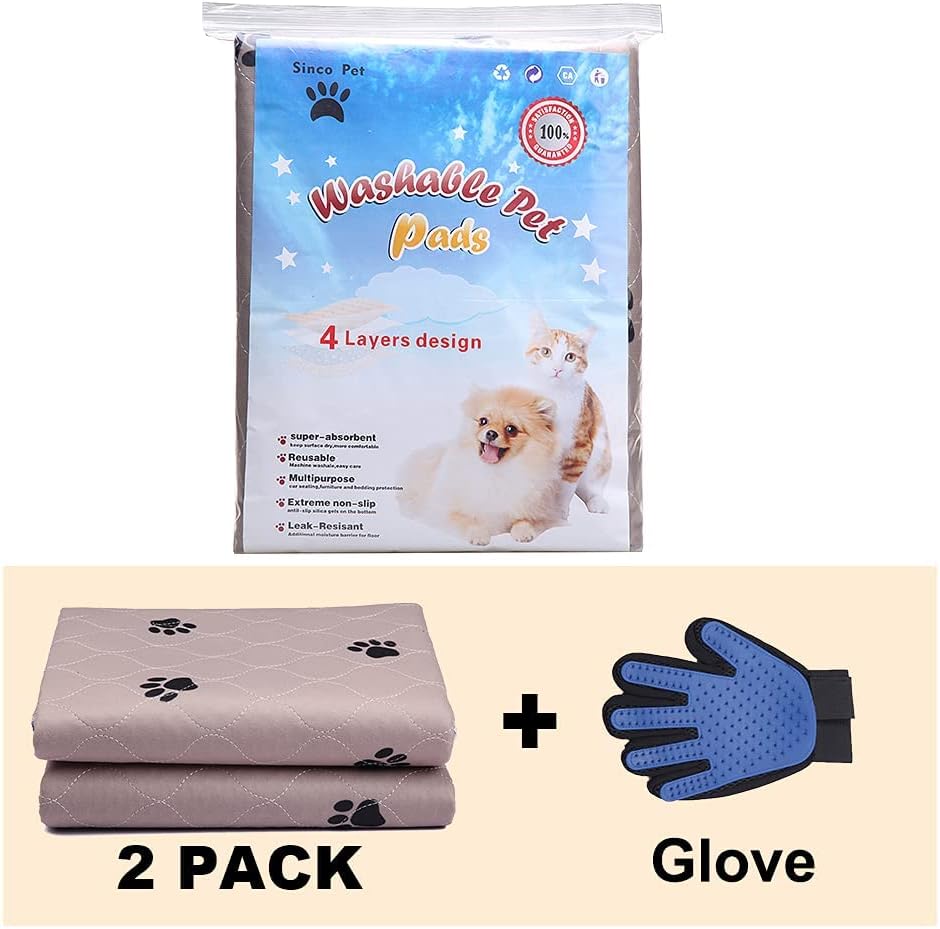 Four layer construction diagram of SincoPet washable pet pad