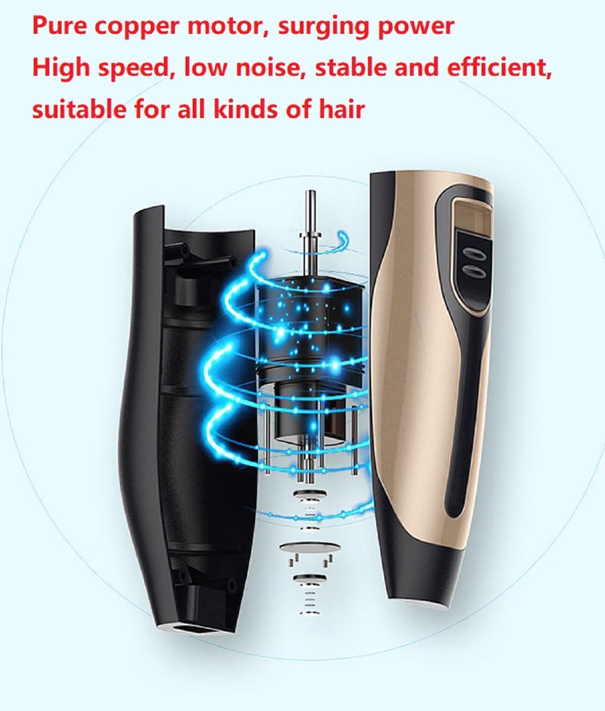 Four adjustable guide combs included with the Cakapet dog trimmer