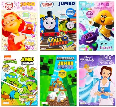 Crenstone assortment pack showing sixteen unique children books with stickers and puzzles