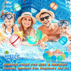 Hiliop soft silicone water balloons safe impact outdoor toy kids adults