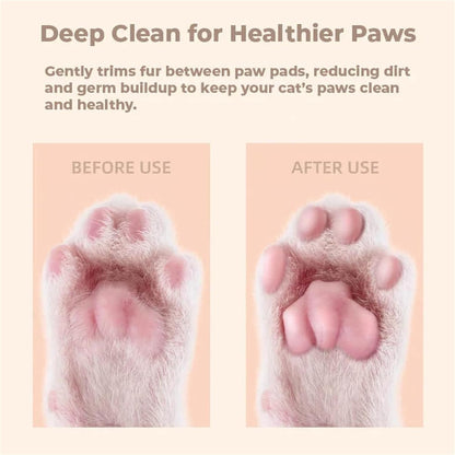 Precision safety blade of the cordless pet trimmer designed for sensitive grooming areas.