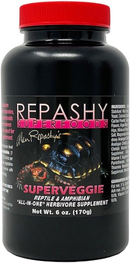 Repashy SuperVeggie 6 Ounce jar front view reptile supplement
