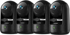 Dzees 2K Indoor Security Camera 2 Pack, 360 Degree WiFi Pet Camera with Phone App, 5G and 2.4G, Wired Home Camera with 2-Way Audio, Motion Tracking, Night Vision, Black - Image 10