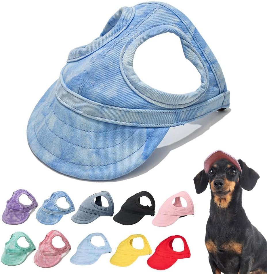 Gogobuddy dog baseball cap in cloud blue front view