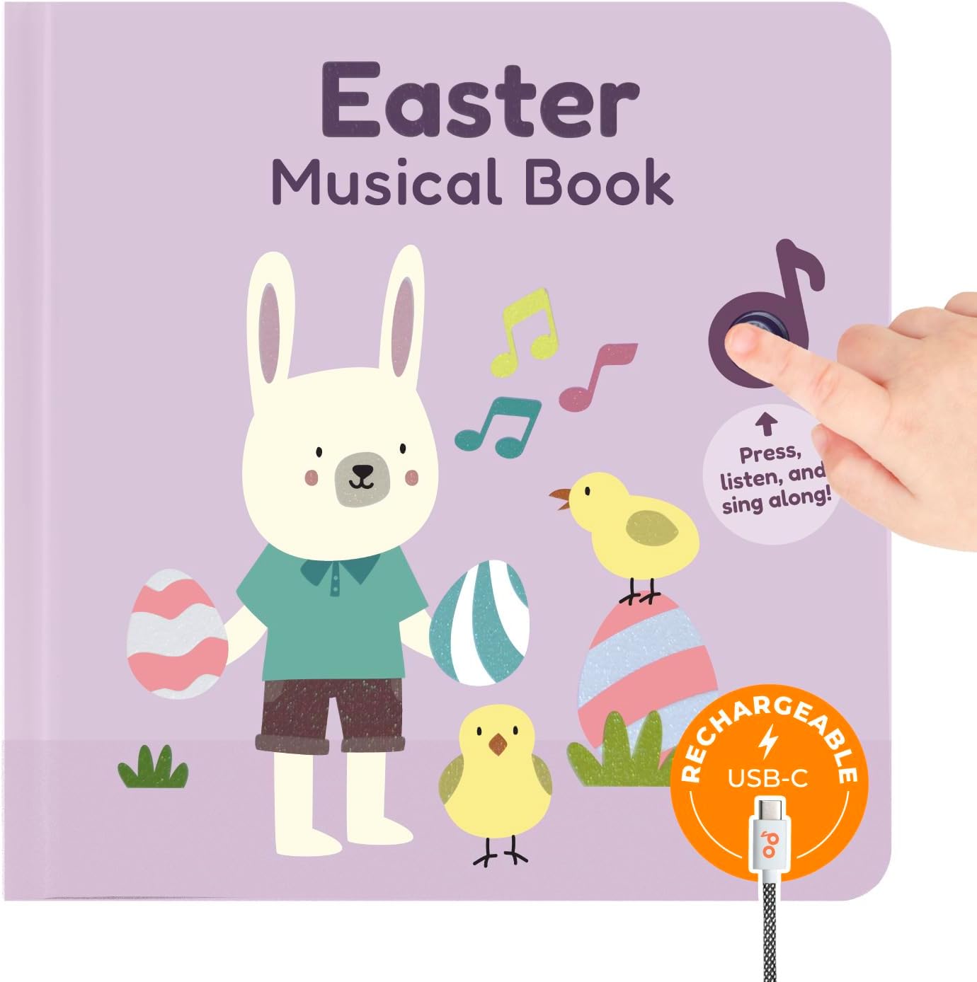 Cali's Books Easter Nursery Rhymes Musical Book front cover illustration