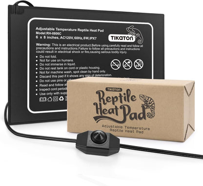 Tikaton Reptile Heat Pad front view with temperature dial