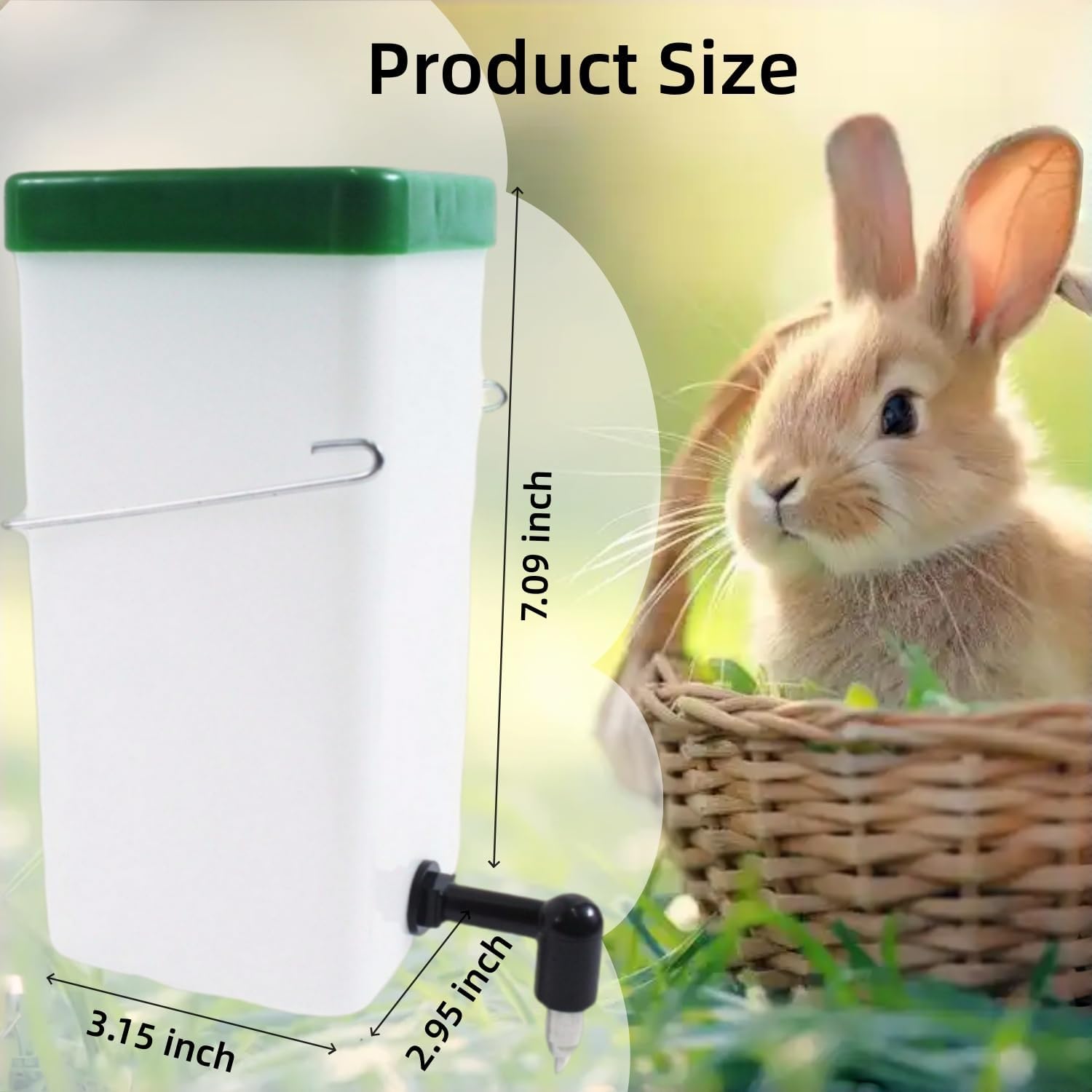 4Pack Rabbit Water Bottle for Cage, 32oz Small Animal Water Dispenser Water Bottle for Small Pet/Bunny/Ferret/Hamster/Guinea Pig/Rabbit/Chinchilla/Mouse/Rat/Gerbil (4) - Image 6