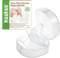 Haakaa silicone nipple shields front view in packaging