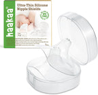 Haakaa silicone nipple shields front view in packaging