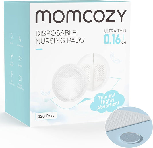 Momcozy Ultra-Thin Disposable Nursing Pads box front view