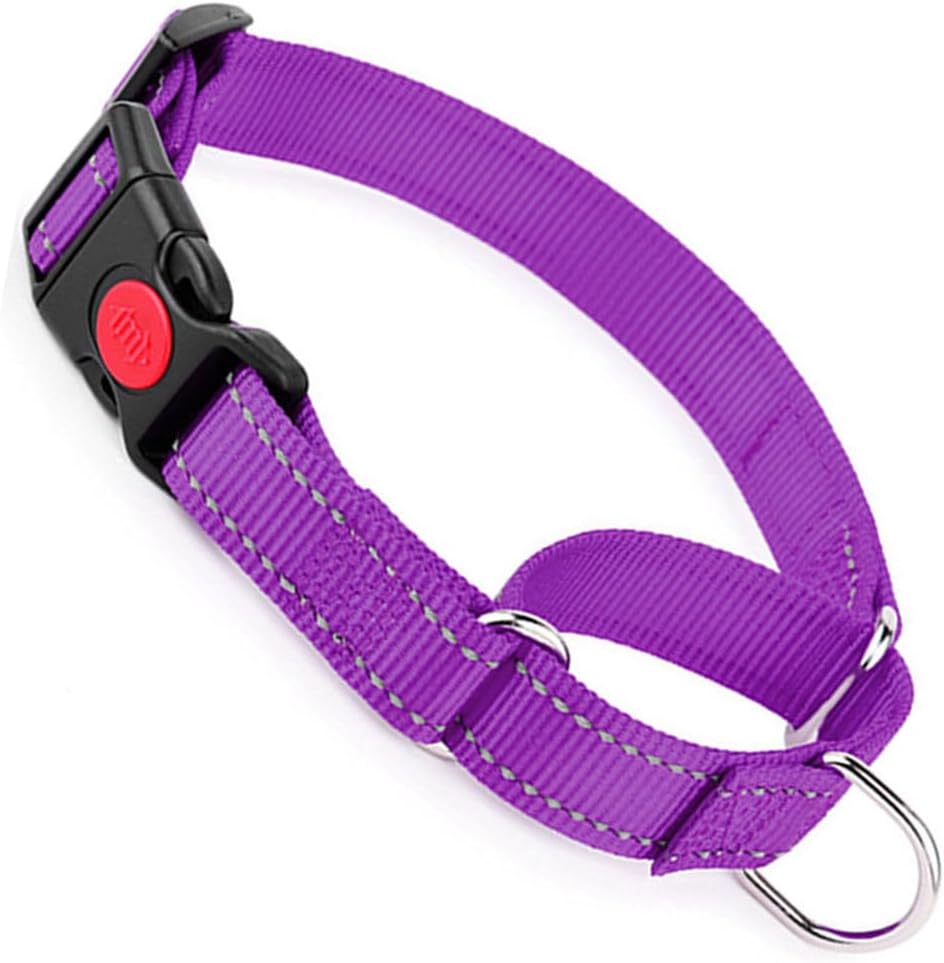 Martingale Collar for Dogs with Buckle, Reflective Dog Choke Collar Escape Proof No Pull Cinch Dog Training Collars Adjustable for Small Medium Large Breed Pet Dogs, Pink M - Image 9