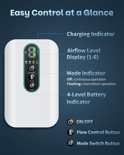Side view of Pawfly rechargeable fishing aerator