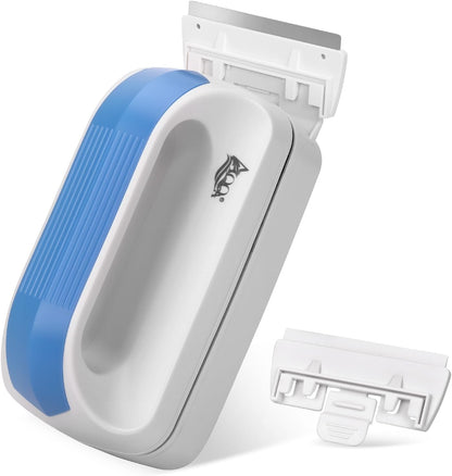 Compact magnetic algae scraper tool for acrylic aquariums