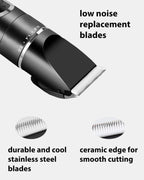 Two pack pet clipper blades with cleaning brushes for holdog grooming kit