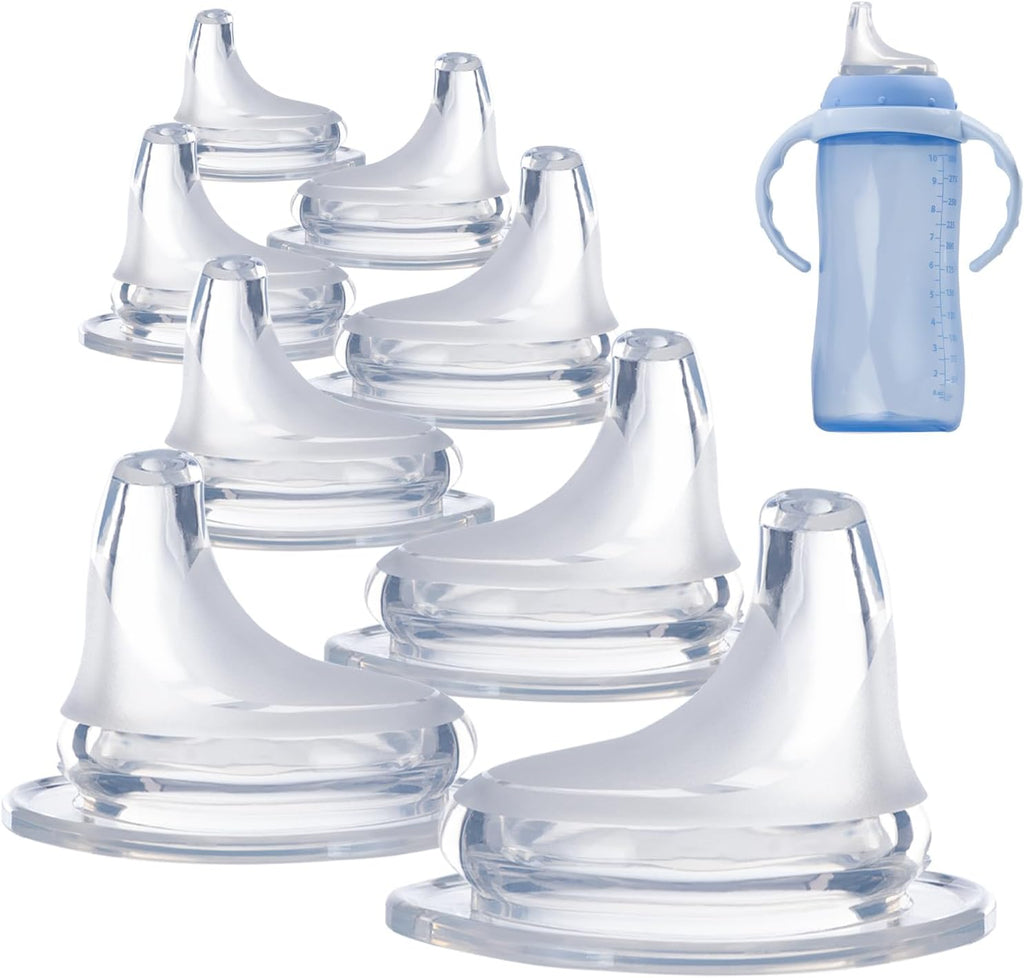 Ajrwiiy replacement silicone spout front view showing clear food grade material