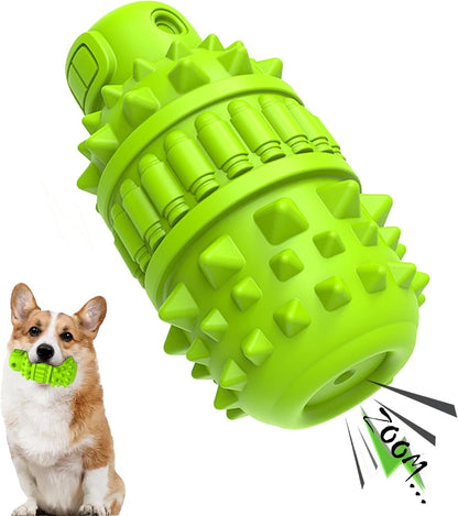 PIFFZEDO Dog Toys for Aggressive Chewers,Interactive Natural Rubber Chew & Squeaky Toy for Large Medium Breed,Dog Toothbrush,Tough & Durable (Green,Large) - Image 10