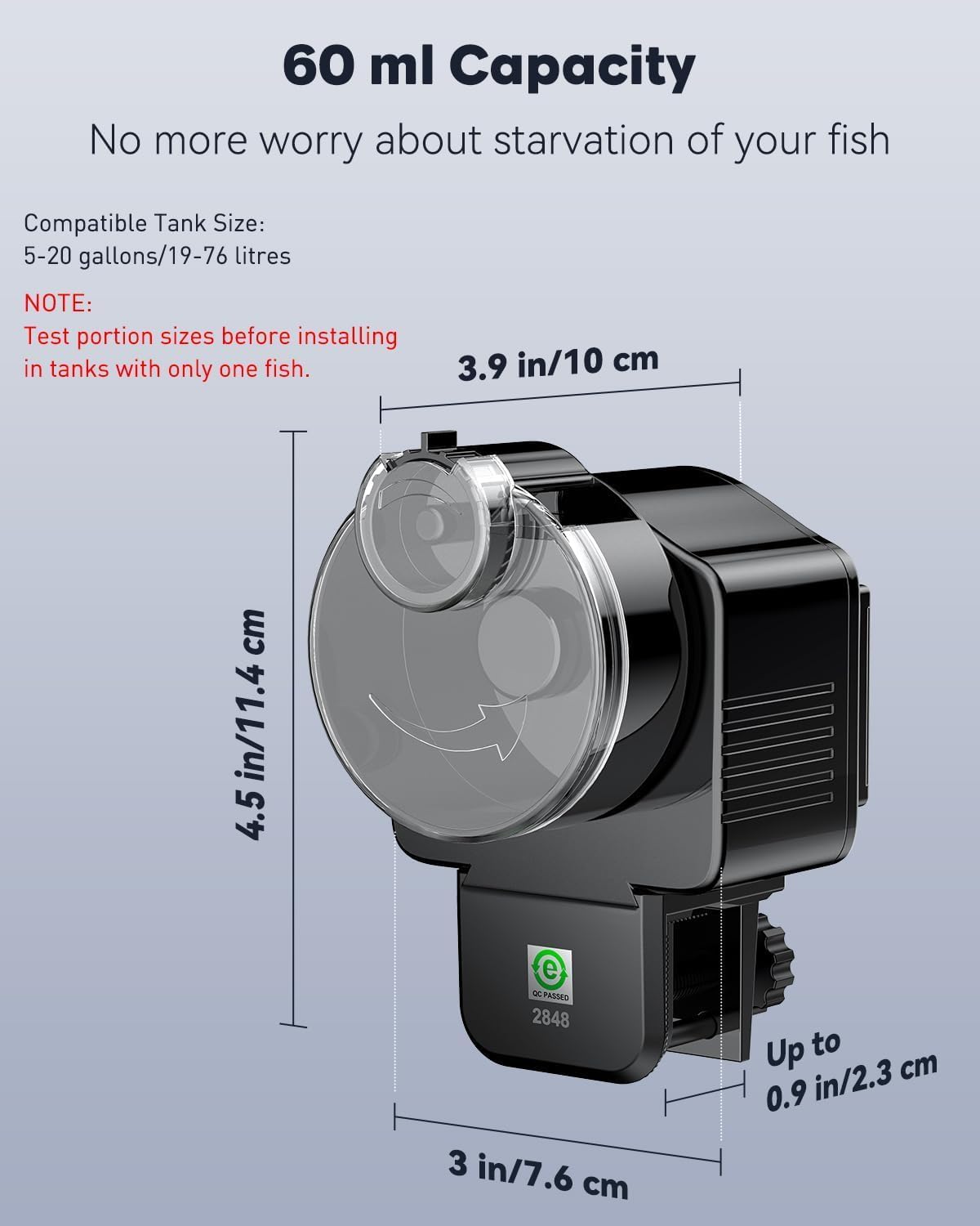 Pawfly aquarium auto timer battery operated compartment open