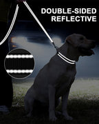 Taglory black dog leash six feet length for small medium breeds
