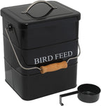 Bird Seed Storage Container Airtight,5~6LB Metal Bird Food Container with Scoop,Wild Bird Seed Tin for Storing Sunflower Seed-Ideal for Outdoor or Indoor-Squirrel proof -Green - Image 10