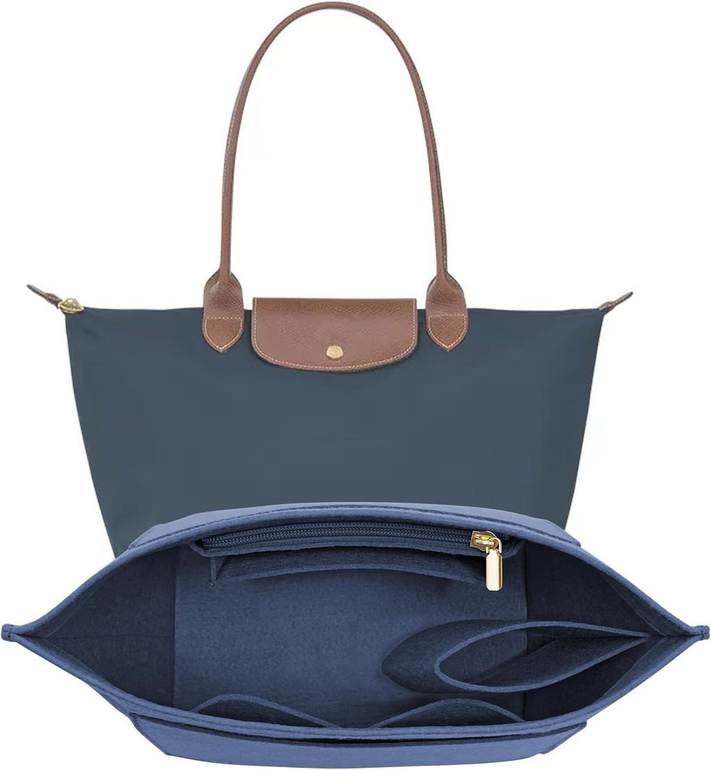LOUKAYCCI Felt Purse Organizer Insert for Longchamp Le Pliage L Handbag Insert (Large, Black) - Image 14