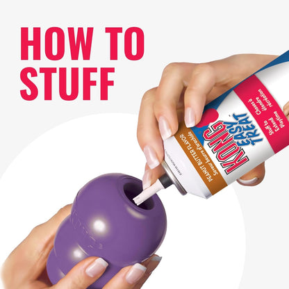 KONG imported durable fetching toy with erratic bounce shape.